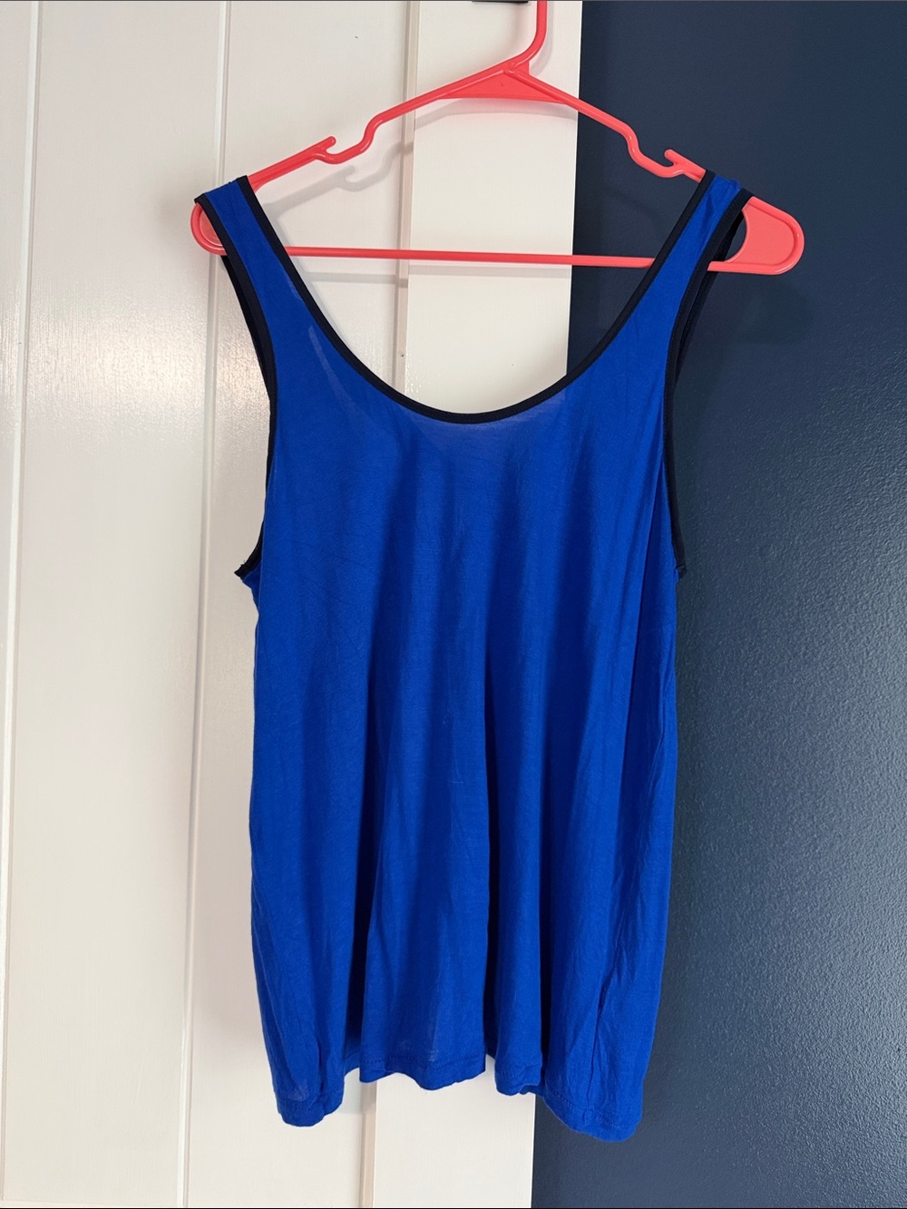 Outback Red Royal Blue Tank with Black Trim